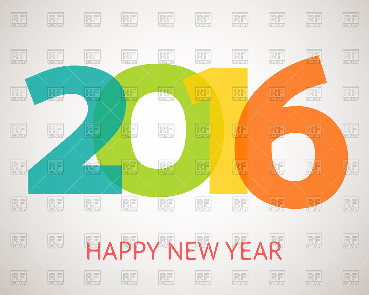 1200x960 Happy New Year Banner Vector Image Of Objects Kannaa