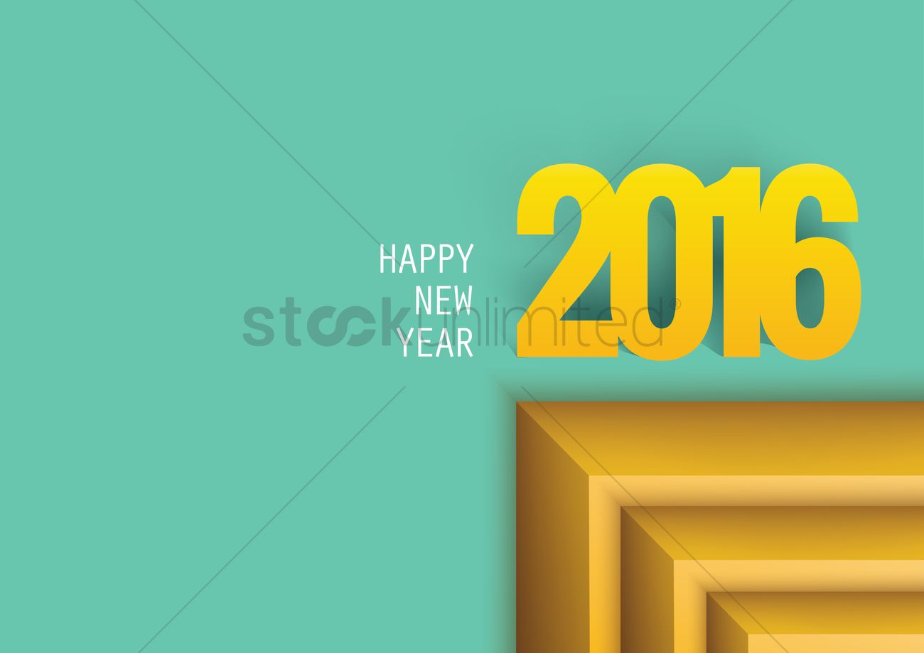 1300x919 Happy New Year Vector Image