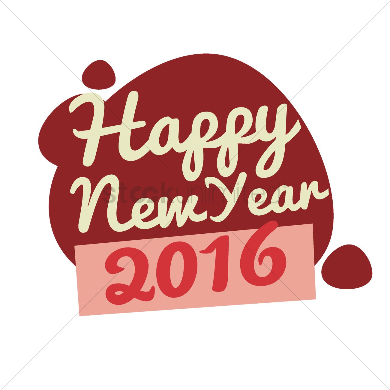 1300x1300 Happy New Year Vector Image