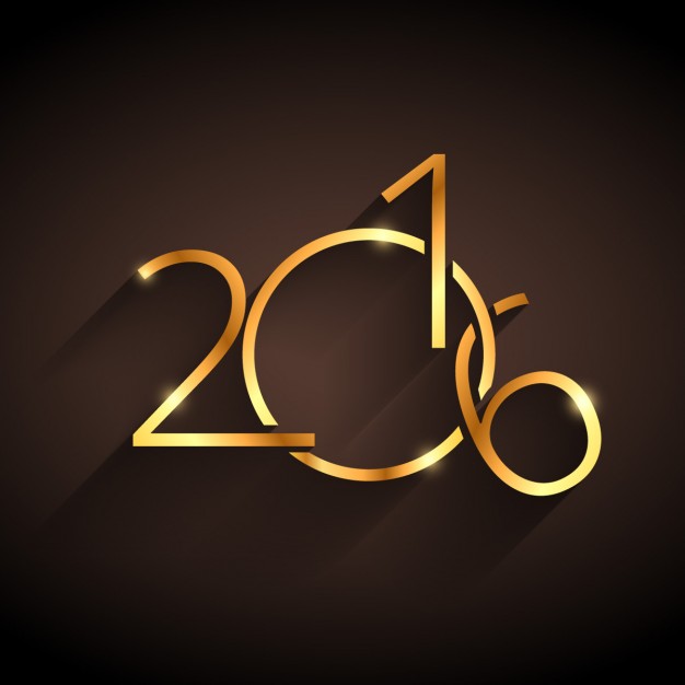 626x626 Golden Happy New Year Vector Free Download
