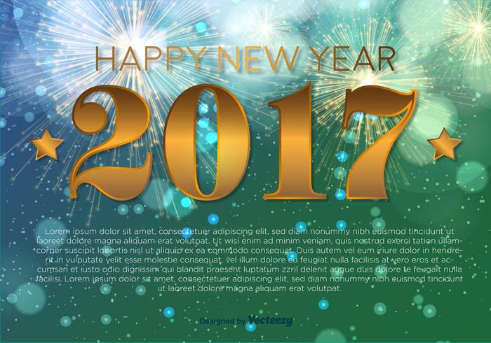 700x490 Happy New Year Vector Background