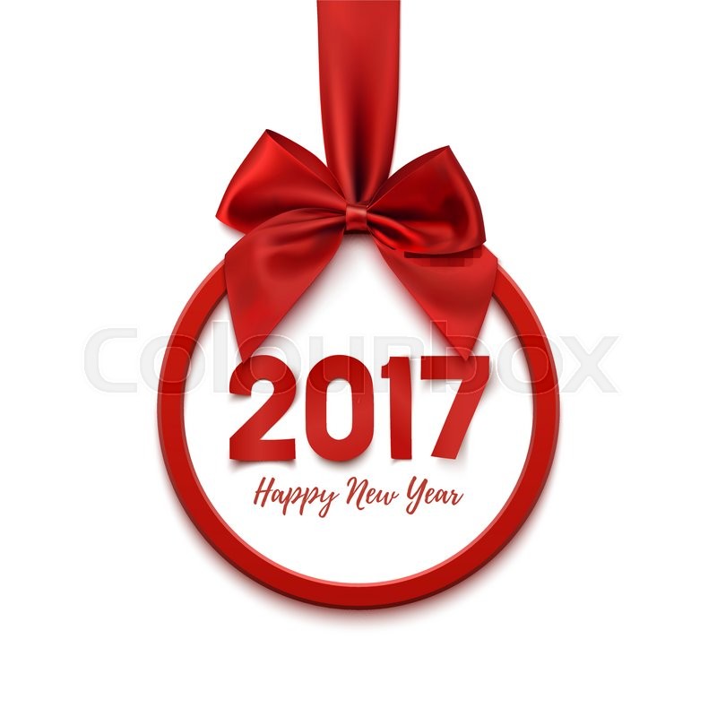 800x800 Happy New Year Round Banner With Stock Vector Colourbox