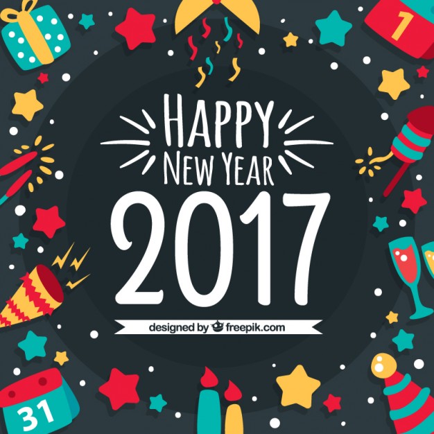 626x626 Happy New Year Background Vector Free Download