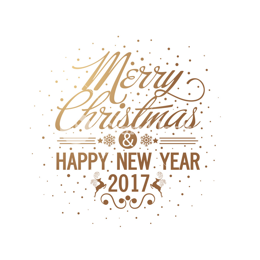 1000x1000 Merry Christmas And Happy New Year Lettering Design, Creative