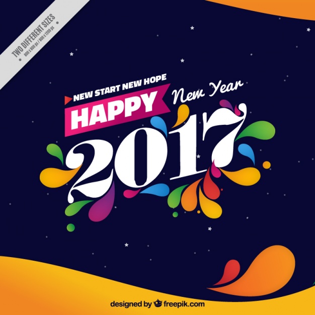 626x626 Background Of Happy New Year With Abstract Shapes Vector