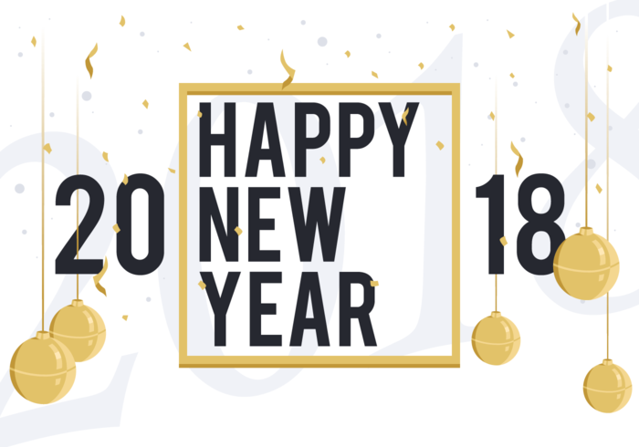 700x490 Happy New Year Free Vector Illustration