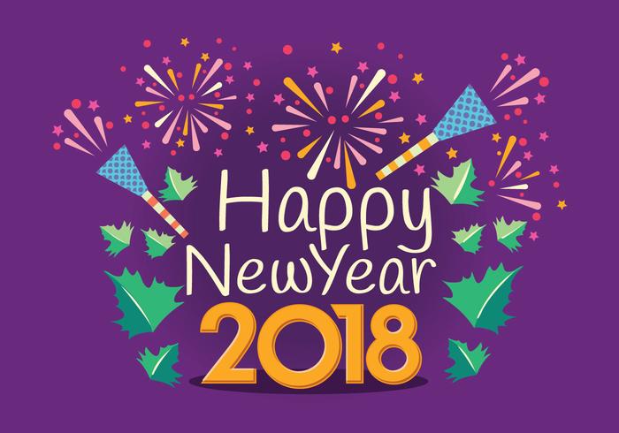 700x490 Happy New Year Typography Vector