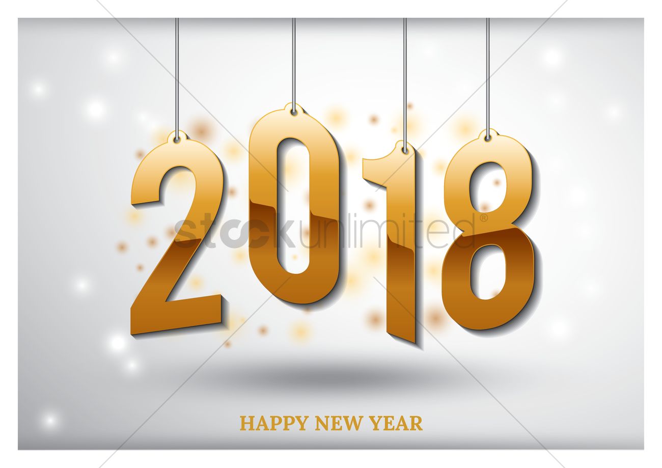 1300x919 Happy New Year Vector Image