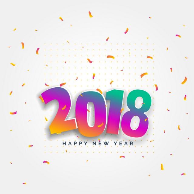 Happy New Year Card Vector