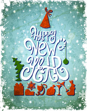 287x368 Happy New Year Free Vector Download