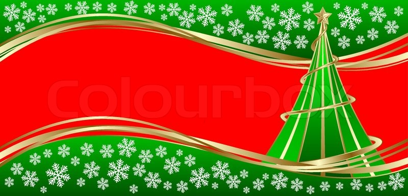 800x384 Template Holiday Card Merry Christmas Stock Vector Colourbox