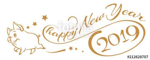 500x200 Happy New Year Chinese New Year Vector Illustration Stock Image