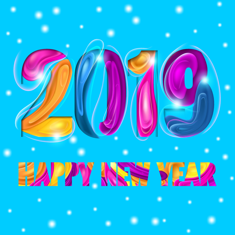 Happy New Year Vector Free