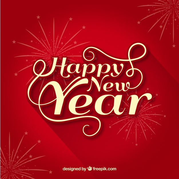 626x626 Red Happy New Year Background Vector Free Download