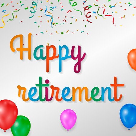 Happy Retirement Colorful With Fireworks On White Background 450x450 Happy Retirement Colorful With Fireworks On White Background