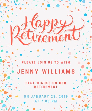 Happy Retirement Party Invitation Royalty Free Vector Graphics 375x450 Happy Retirement Party Invitation Royalty Free Vector Graphics