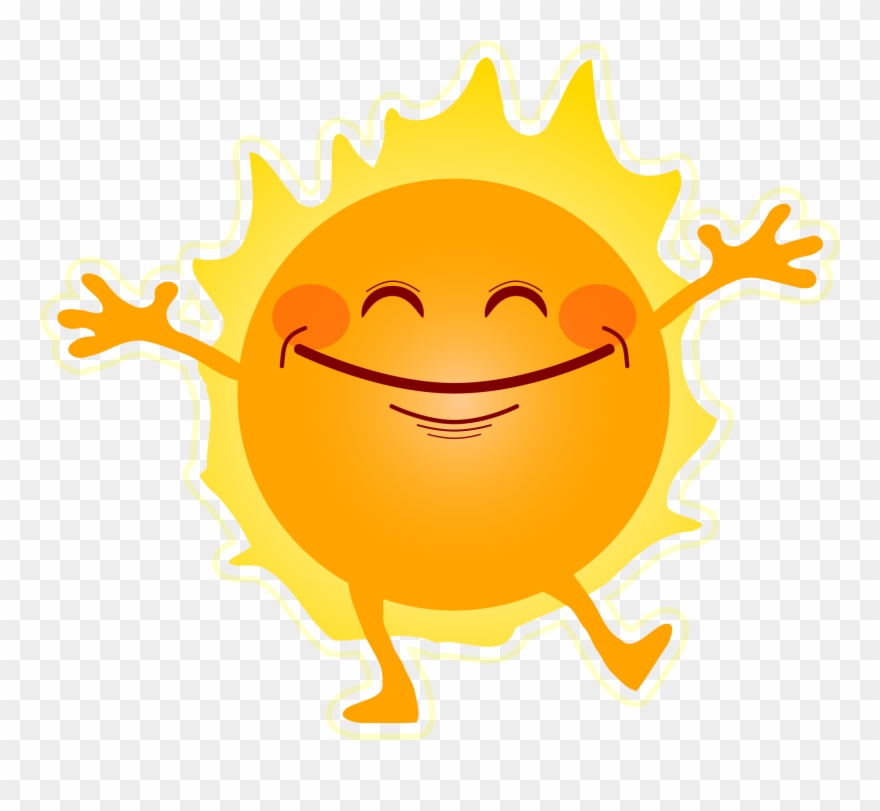 880x811 Happy Sunshine Vector Clipart