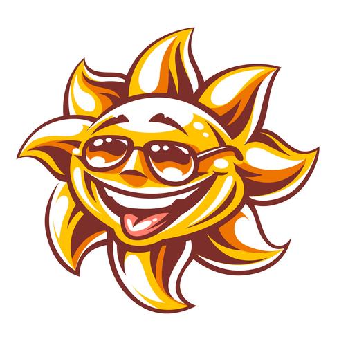 490x490 Cartoon Happy Sun Vector Art
