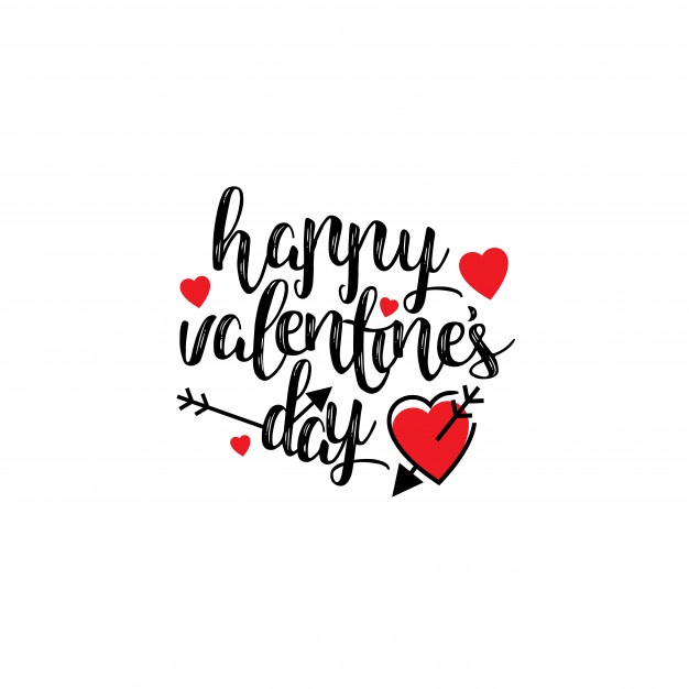 626x626 Happy Valentine's Day Stylish Vector Free Download