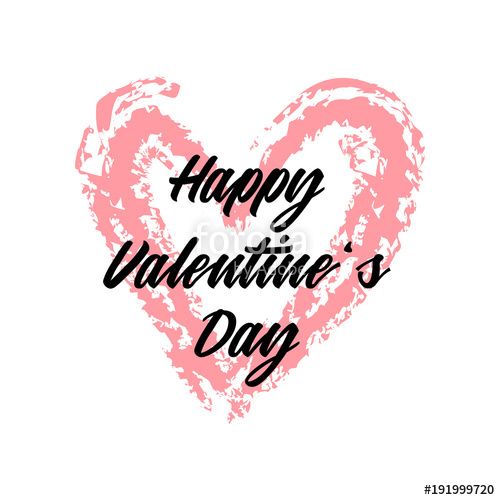 500x500 Happy Valentine's Day Vector Graphic Valentine's Day Design