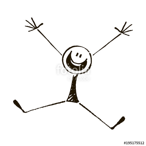 500x500 Happy Stick Figure Stock Image And Royalty Free Vector