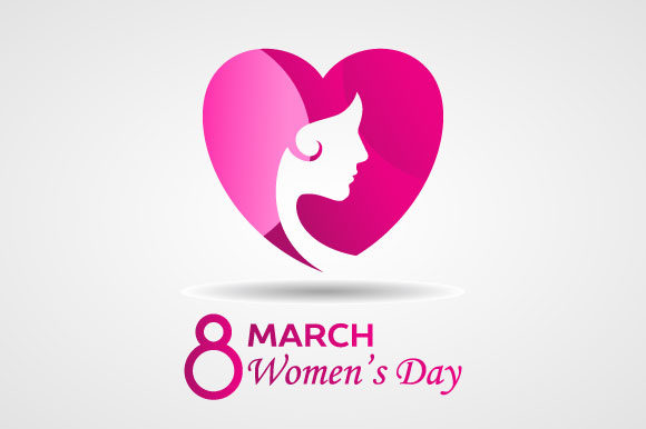 580x386 Happy Women's Day Vector Graphic