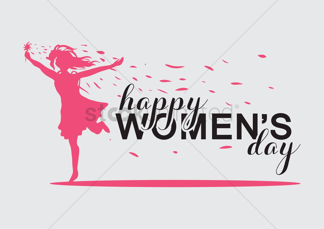 1300x919 Happy Women's Day Vector Image