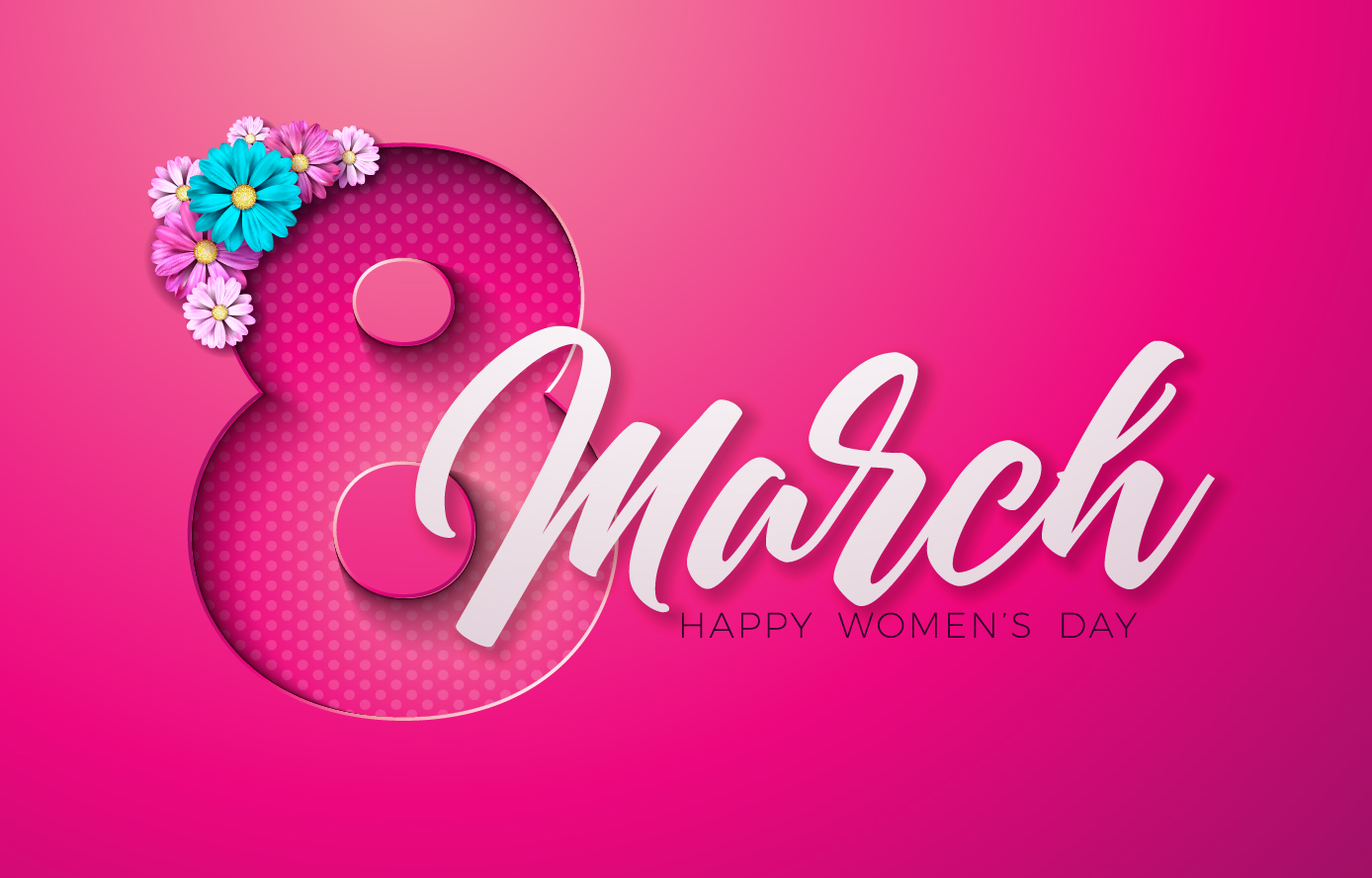 1388x888 Women's Day Vector Creative March Womens Day Festival Design