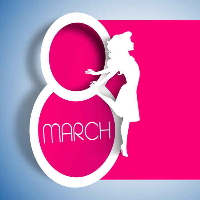 650x650 Happy Women's Day Free Vector Graphic Download