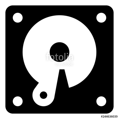 500x500 Hard Drive Vector Icon Stock Image And Royalty Free Vector