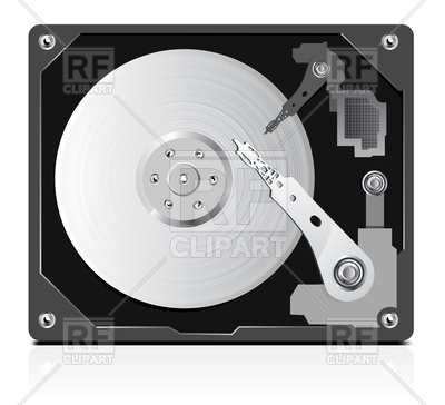 400x364 Hard Disk Vector Image Of Objects