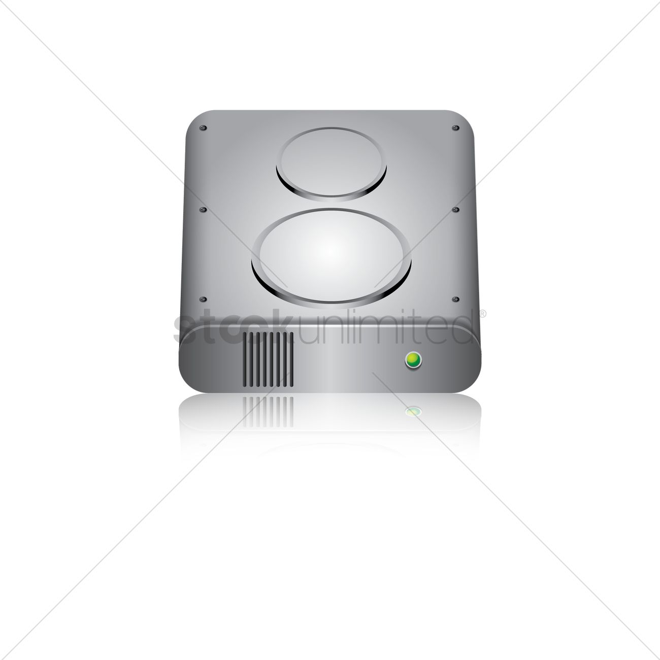 1300x1300 Hard Disk Drive Vector Image