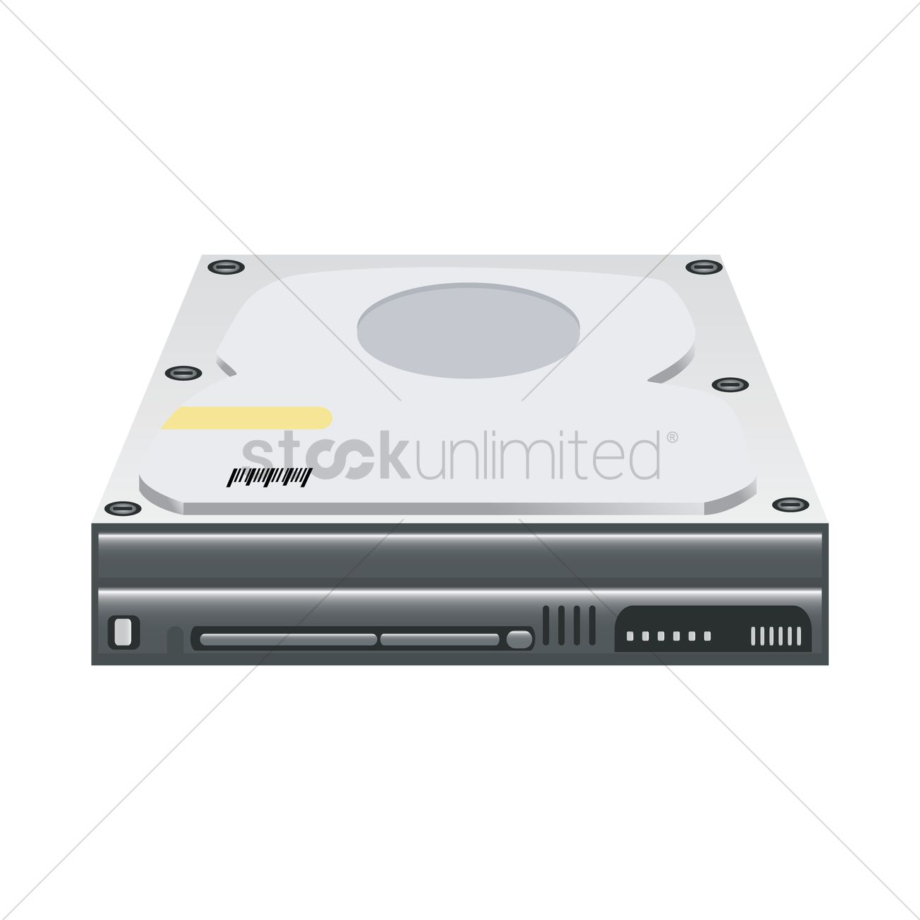 1300x1300 Hard Disk Drive Vector Image