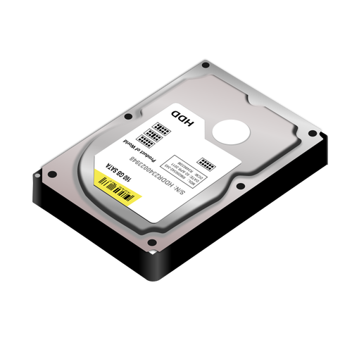 Hdd Hard Disk Vector Image 500x500 Hdd Hard Disk Vector Image