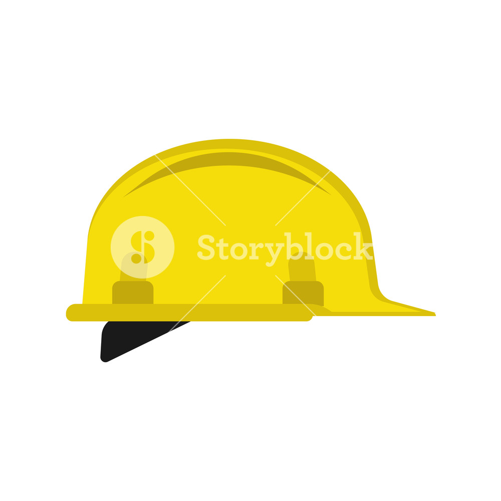1000x1000 Hard Hat Flat Unifrom Engineering Construction Repair Vector Icon