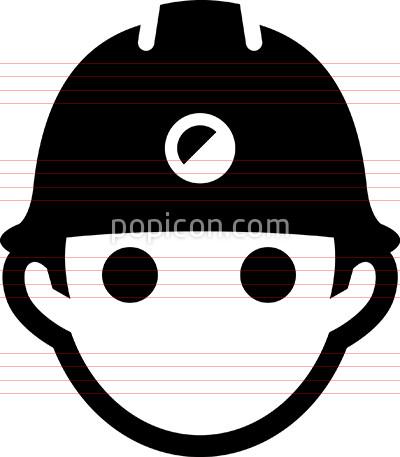 400x457 Man Wearing Hard Hat Icon