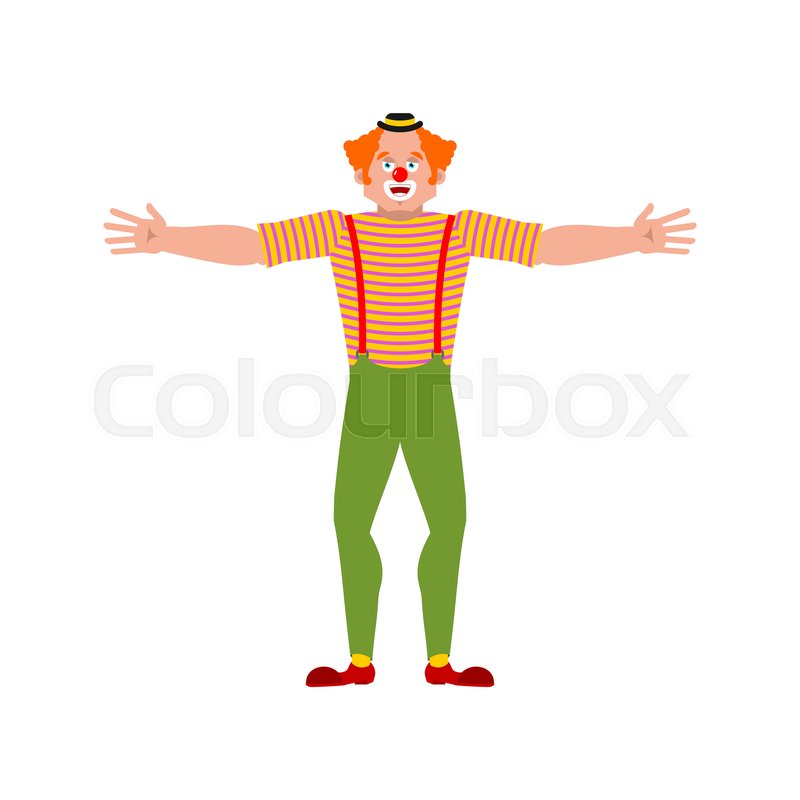 Clown Happy Funnyman Merry Harlequin Stock Vector Colourbox 800x800 Clown Happy Funnyman Merry Harlequin Stock Vector Colourbox