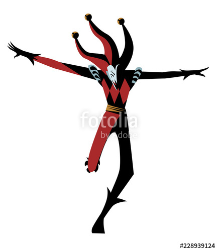 Jumping Clown Harlequin Stock Image And Royalty Free Vector 434x500 Jumping Clown Harlequin Stock Image And Royalty Free Vector