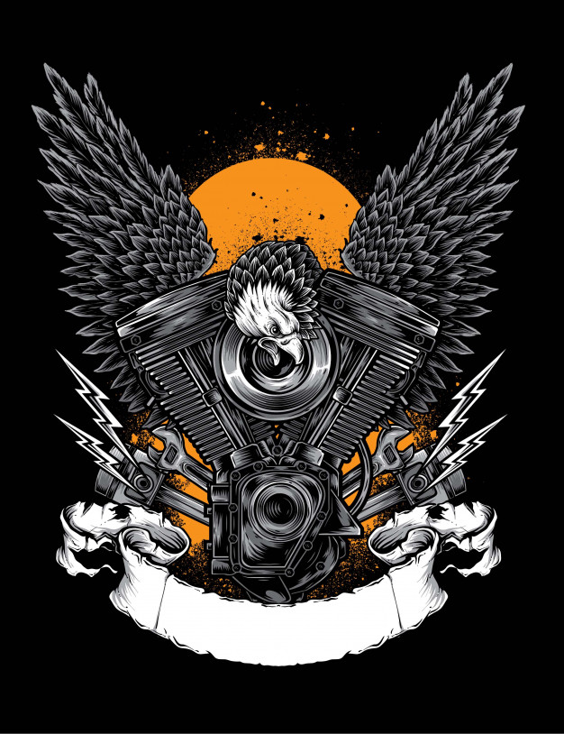 626x814 Eagle Engine Vector Vector Premium Download