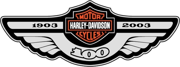 600x224 Harley Davidson Free Vector Download