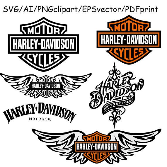 Harley Davidson Logo Clipart Vector Cricut Harley. 