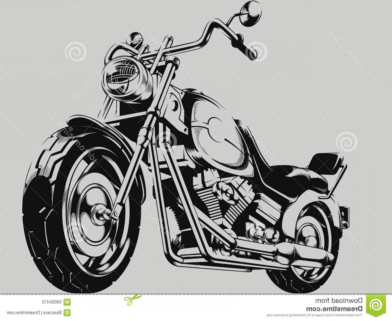1560x1278 Stock Illustration Vintage Motorcycle Vector Silhouette Image Very