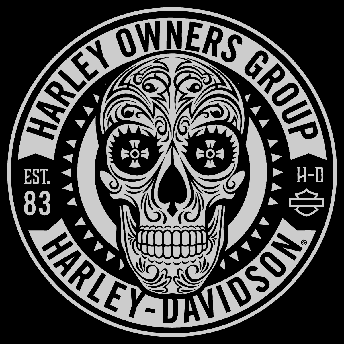 Download Harley Davidson Skull Logo Vector at Vectorified.com ...