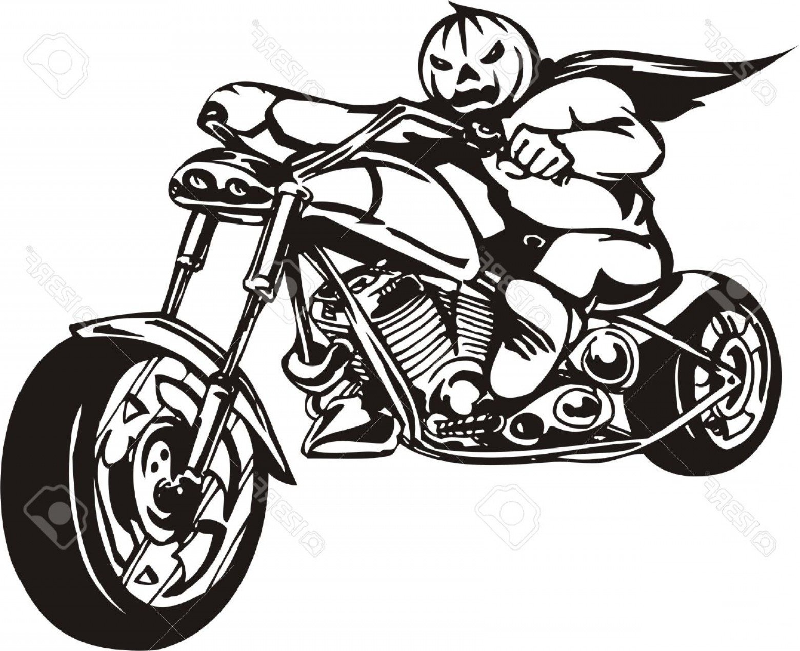 1560x1270 Photobiker On Motorcycle Vector Illustration Studiogrfx