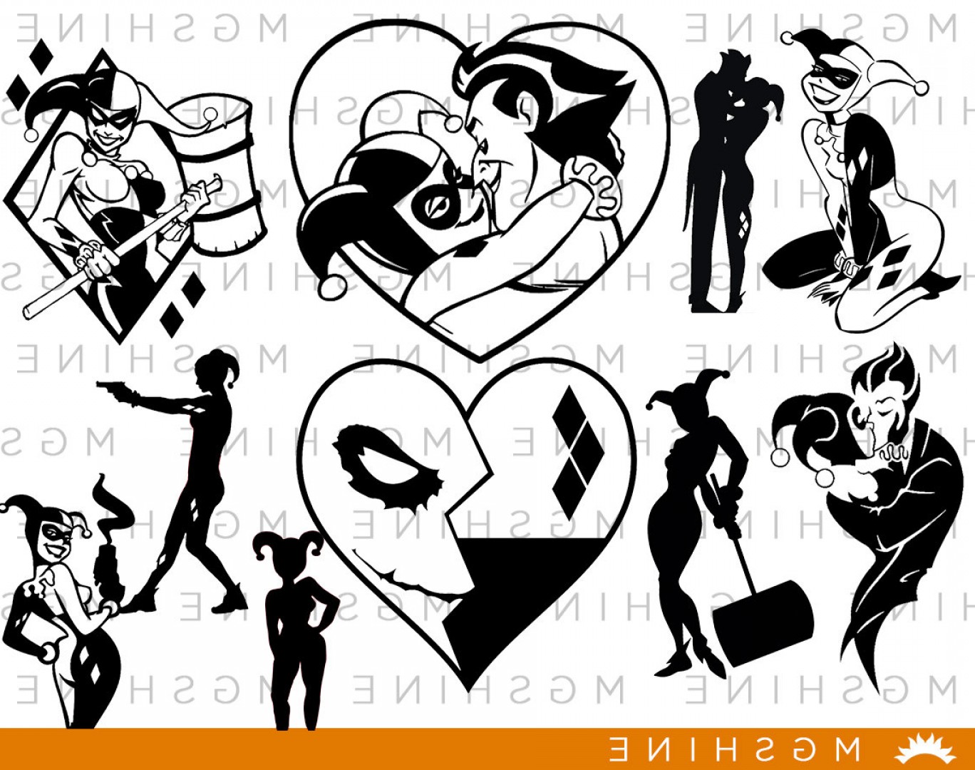 525 Harley quinn vector images at Vectorified.com