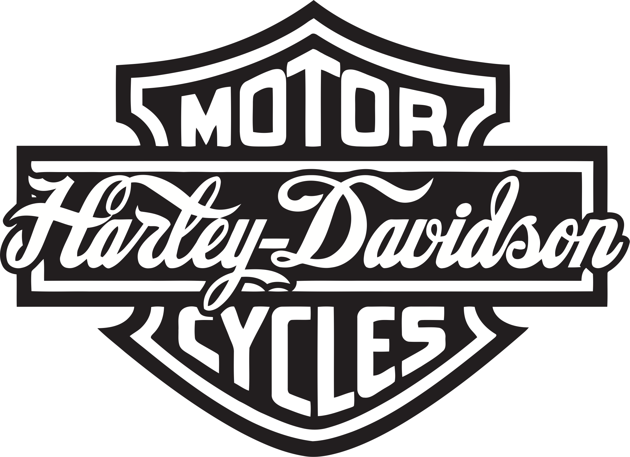 2138x1551 Harley Davidson Logo Silhouette