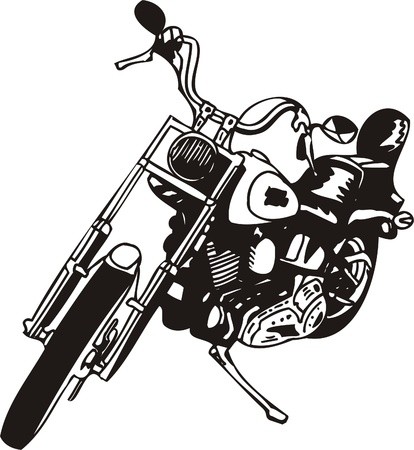 414x450 Harley Vector Illustration Royalty Free Vector Graphics