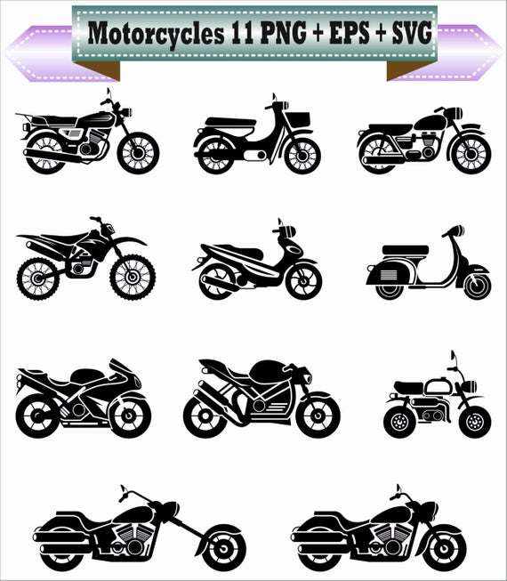 570x653 Motorcycles Bike Harley Davidson Chopper Silhouette Vector Etsy