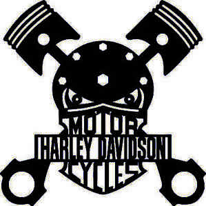 299x300 Skull Harley Dxf Of Plasma Laser Router Cut Cnc Vector Dxf Cdr