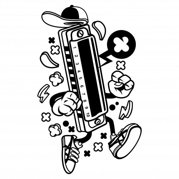 626x626 Harmonica Vector Premium Download